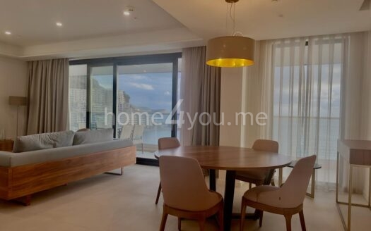 Luksuznan dvosoban stan na prvoj liniji mora sa garažnim mjestom, kompleks Sunraf, Rafailovići