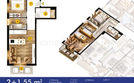 Ekskluzivna ponuda stanova u izgradnji, Budva Blue apartmani, Podkošljun, Budva