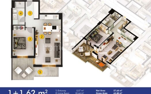 Ekskluzivna ponuda stanova u izgradnji, Budva Blue apartmani, Podkošljun, Budva