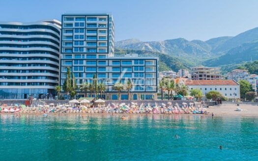 Lux dvosoban stan na prvoj liniji mora, kompleks Sunraf, Rafailovići