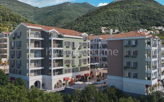One-bedroom apartments in a new residential complex under construction, Donja Lastva, Tivat