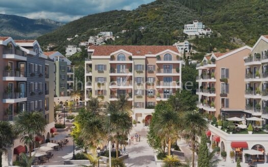 One-bedroom apartments in a new residential complex under construction, Donja Lastva, Tivat