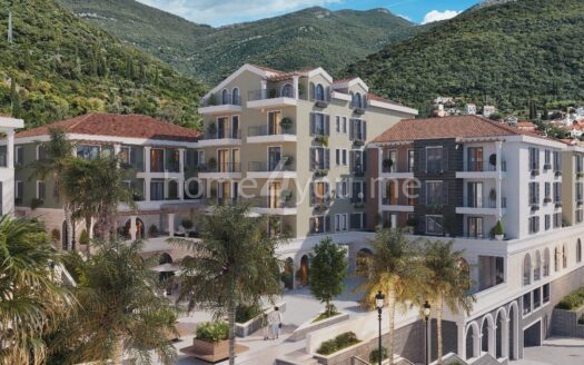 One-bedroom apartments in a new residential complex under construction, Donja Lastva, Tivat