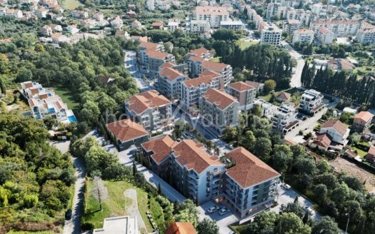 One-bedroom apartments in a new residential complex under construction, Donja Lastva, Tivat
