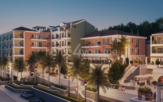One-bedroom apartments in a new residential complex under construction, Donja Lastva, Tivat