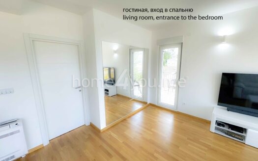 Two-bedroom furnished apartment with a garage in a new building, Mažine, Tivat