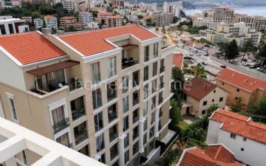 Namješten jednosoban stan sa pogledom na more, Bečići, Budva