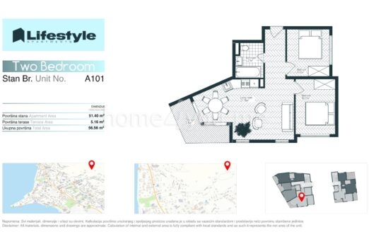 Apartments under construction – modern residential complex in Tivat