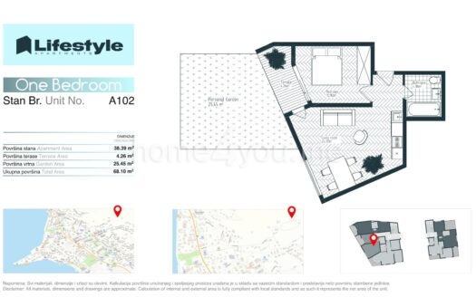 Apartments under construction – modern residential complex in Tivat