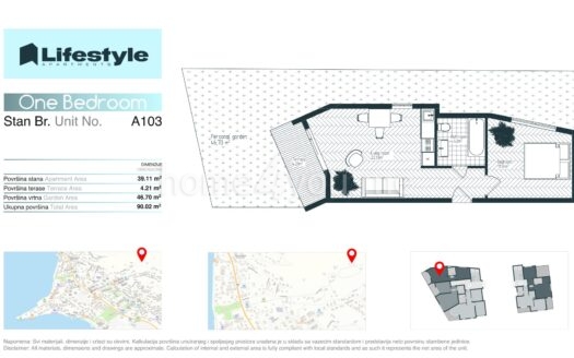 Apartments under construction – modern residential complex in Tivat