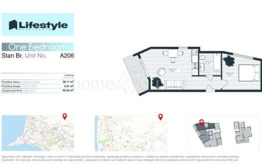 Apartments under construction – modern residential complex in Tivat