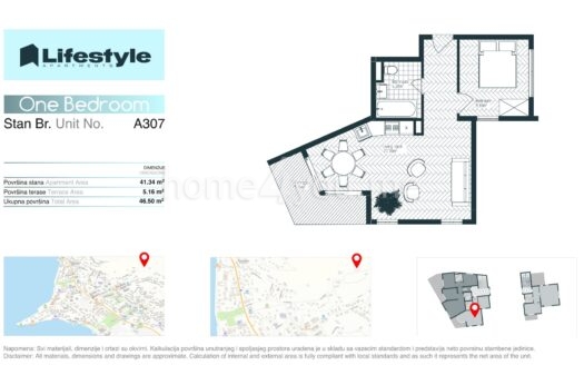 Apartments under construction – modern residential complex in Tivat