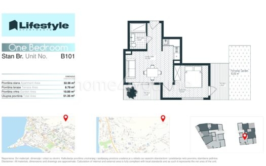 Apartments under construction – modern residential complex in Tivat