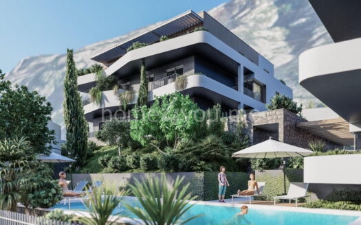 Two-bedroom apartment in the luxury complex Vrtovi Boke, Kotor, Dobrota