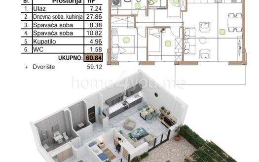 NUOVI PALAZZI: Apartment Offer in Construction – Perfect Location by the Sea, Dobrota, Kotor