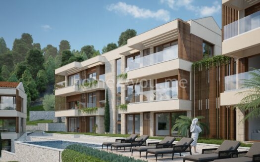 Predprodaja stanova direktno od investitora – luksuzni kompleks sa bazenom iznad Svetog Stefana, Budva