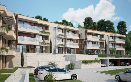 Predprodaja stanova direktno od investitora – luksuzni kompleks sa bazenom iznad Svetog Stefana, Budva