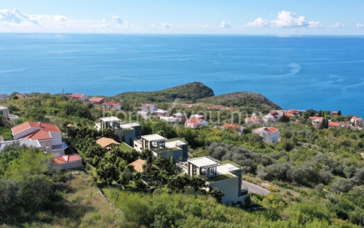 Sale of luxury three-level villas under construction with panoramic sea view Tudorovići, Budva