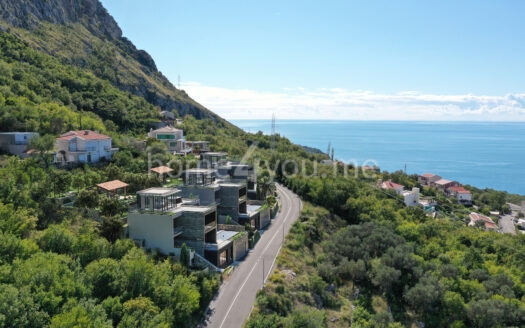 Sale of luxury three-level villas under construction with panoramic sea view Tudorovići, Budva