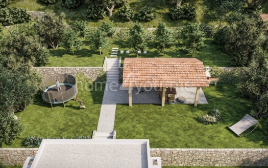 Sale of luxury three-level villas under construction with panoramic sea view Tudorovići, Budva