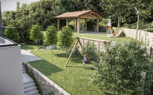 Sale of luxury three-level villas under construction with panoramic sea view Tudorovići, Budva