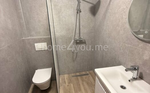 Jednosoban stan u novogradnji sa trajnom pogledom na more, Bečići, Budva