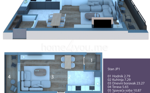 (Crnogoski) Jednosobni i dvosobni stanovi u objektu u izgradnji, Cetinje