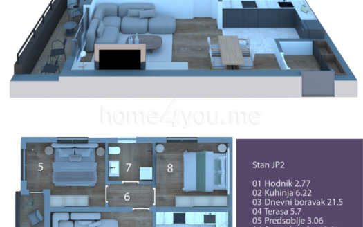 (Crnogoski) Jednosobni i dvosobni stanovi u objektu u izgradnji, Cetinje