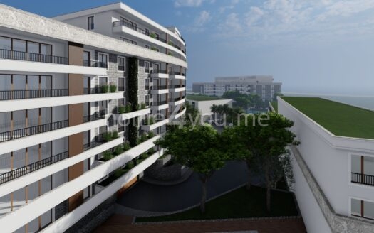 Dvosoban stan u novom kompleksu s pogledom na more, Bečići, Budva