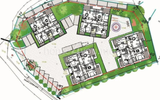 Two-bedroom apartment with parking space in a residential complex with a swimming pool, Lastva Grbaljska, Budva