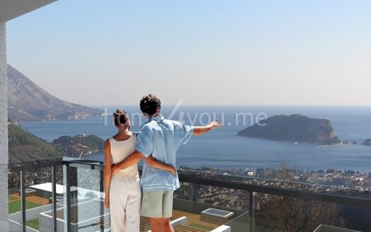 Dvosoban stan sa garažnim mjestom u novom luksuznom kompleksu, Dubovica, Budva