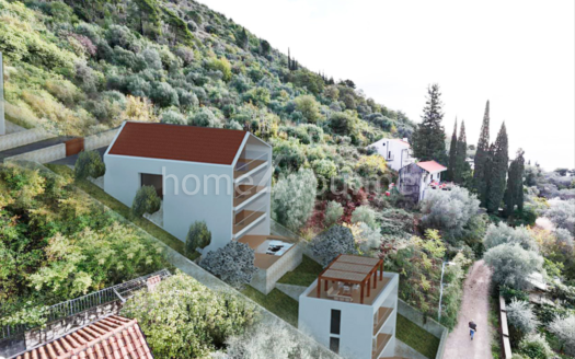 Land plot in Budva with UTU for construction, excellent location with sea view — Podkošljun