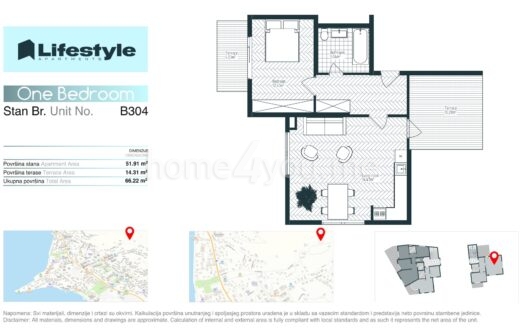 Prodaja stanova u novom kompleksu Life style, Tivat