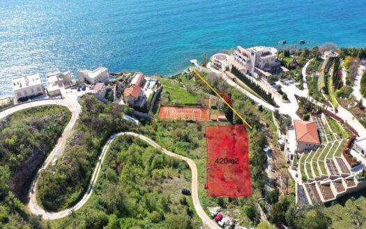 Urbanizovan plac sa pogledom na more, Rijeka Reževići,  Budva
