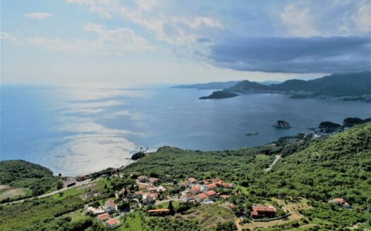 Land for pale with UTU and concept design for the construction of two villas – Reževići, Budva