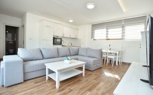 Spacious one-bedroom apartment with sea view, 300 m from the Beach – Bečići, Budva