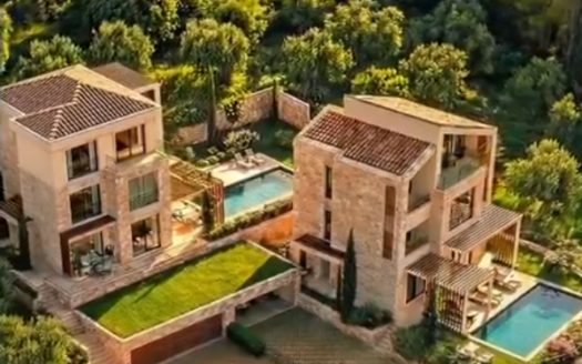 Land for pale with UTU and concept design for the construction of two villas – Reževići, Budva